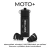 Moto+ špunty do uší pro motocyklisty - motocyklisté, závodní řidiči, řidiči kabrioletů, pro zařízení Intercom v přilbách, diváci závodů