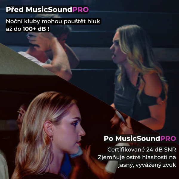 Alternative view of Music SoundPRO Ušní špunty pro koncerty, festivaly a hudbu