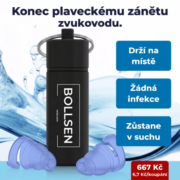 Watersafe+ Ušní špunty pro plavání